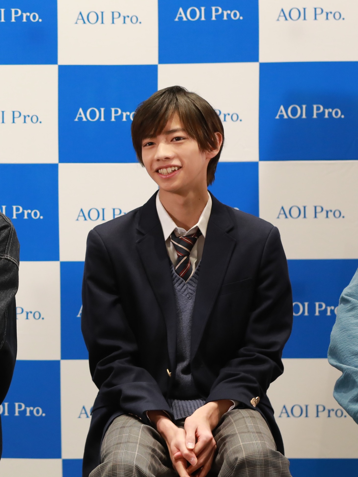 朗読劇「461個の弁当は、親父と息子の男の約束。」製作発表記者会見より、田村海琉。