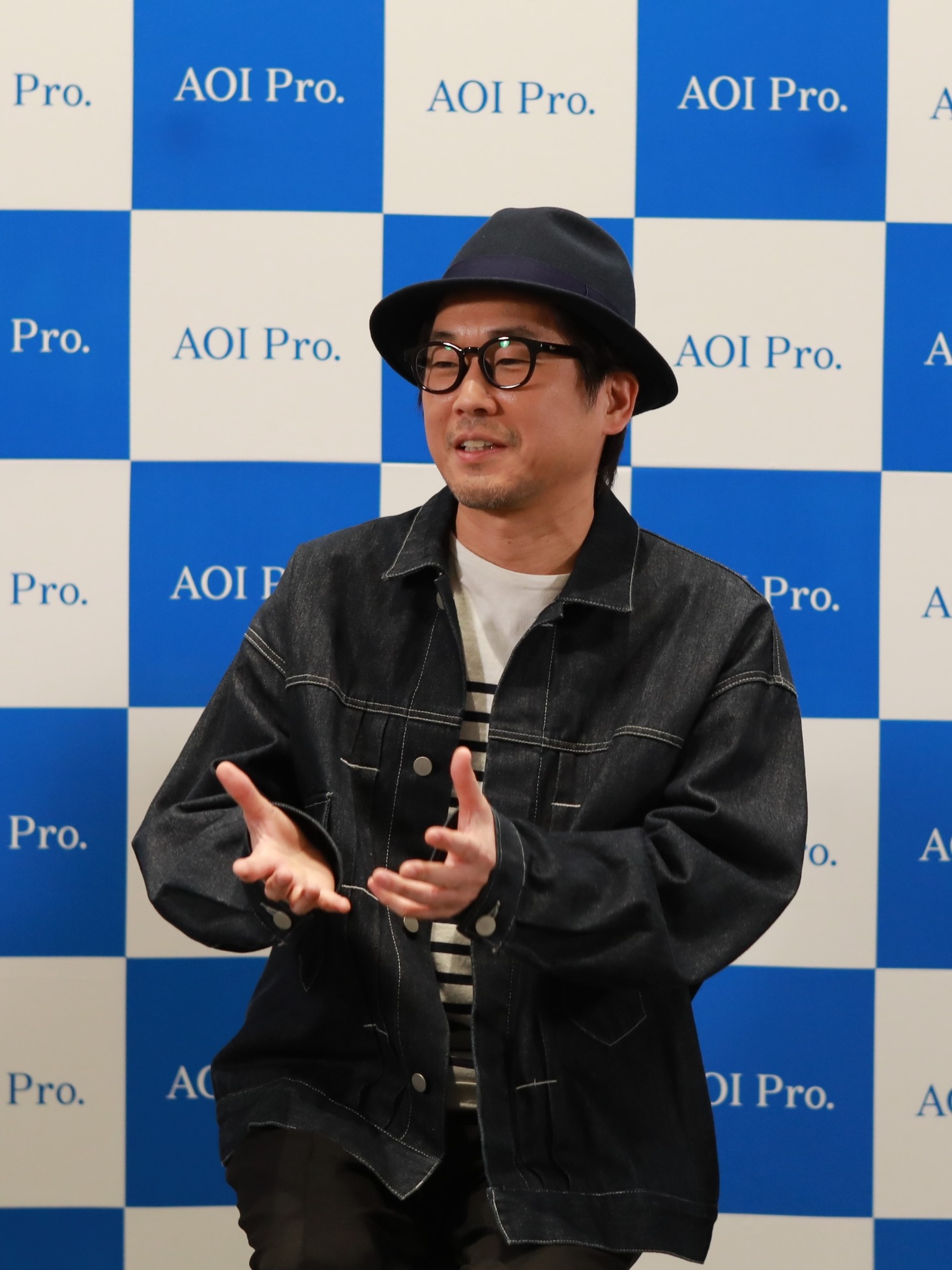 朗読劇「461個の弁当は、親父と息子の男の約束。」製作発表記者会見より、山崎樹範。