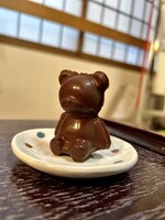 再び、角度を変えて米吉作のクマさんチョコレート。
