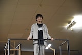 ミュージカル「町田くんの世界」稽古より、川崎皇輝演じる町田くん。