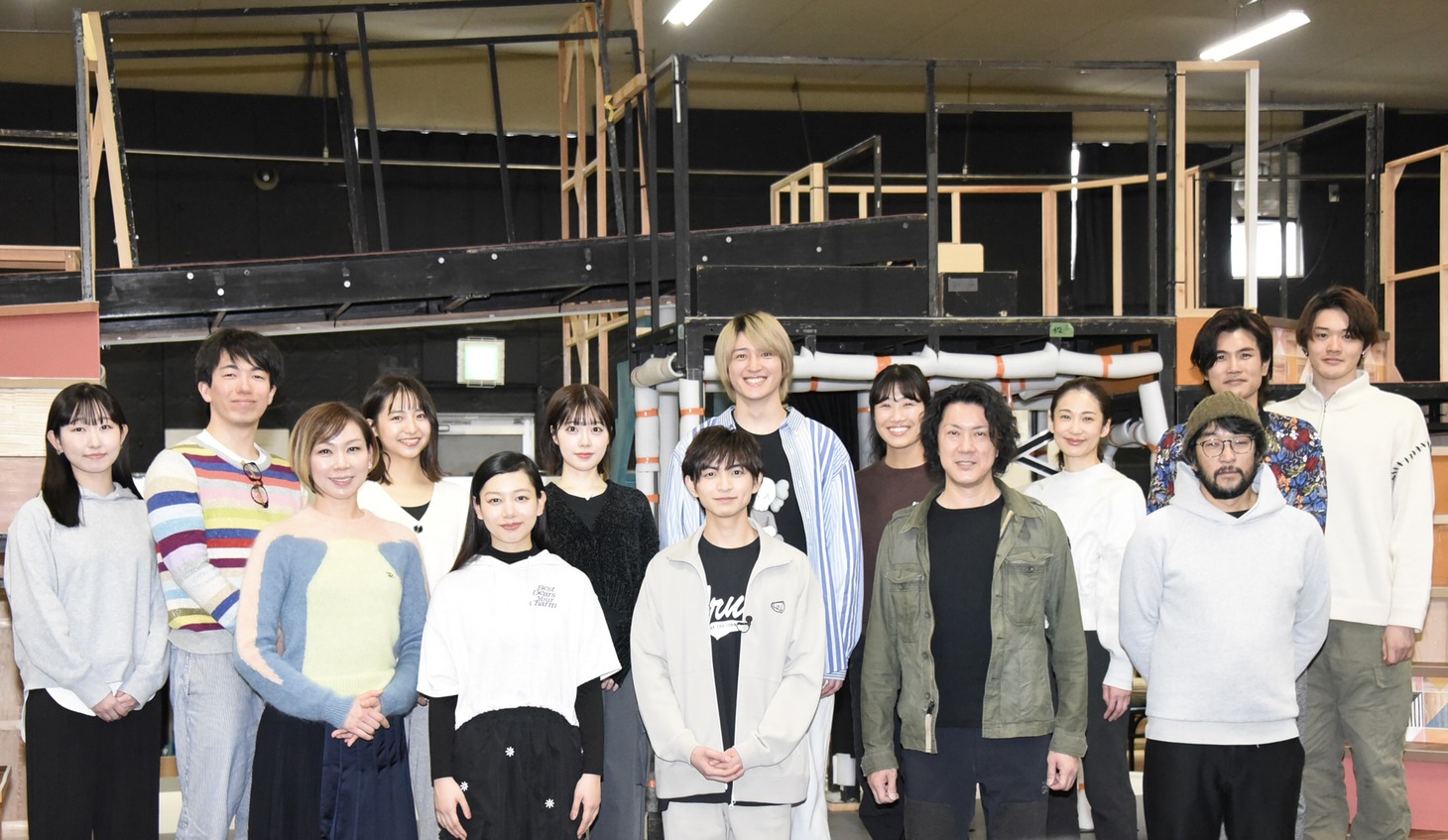 ミュージカル「町田くんの世界」のカンパニーメンバー。