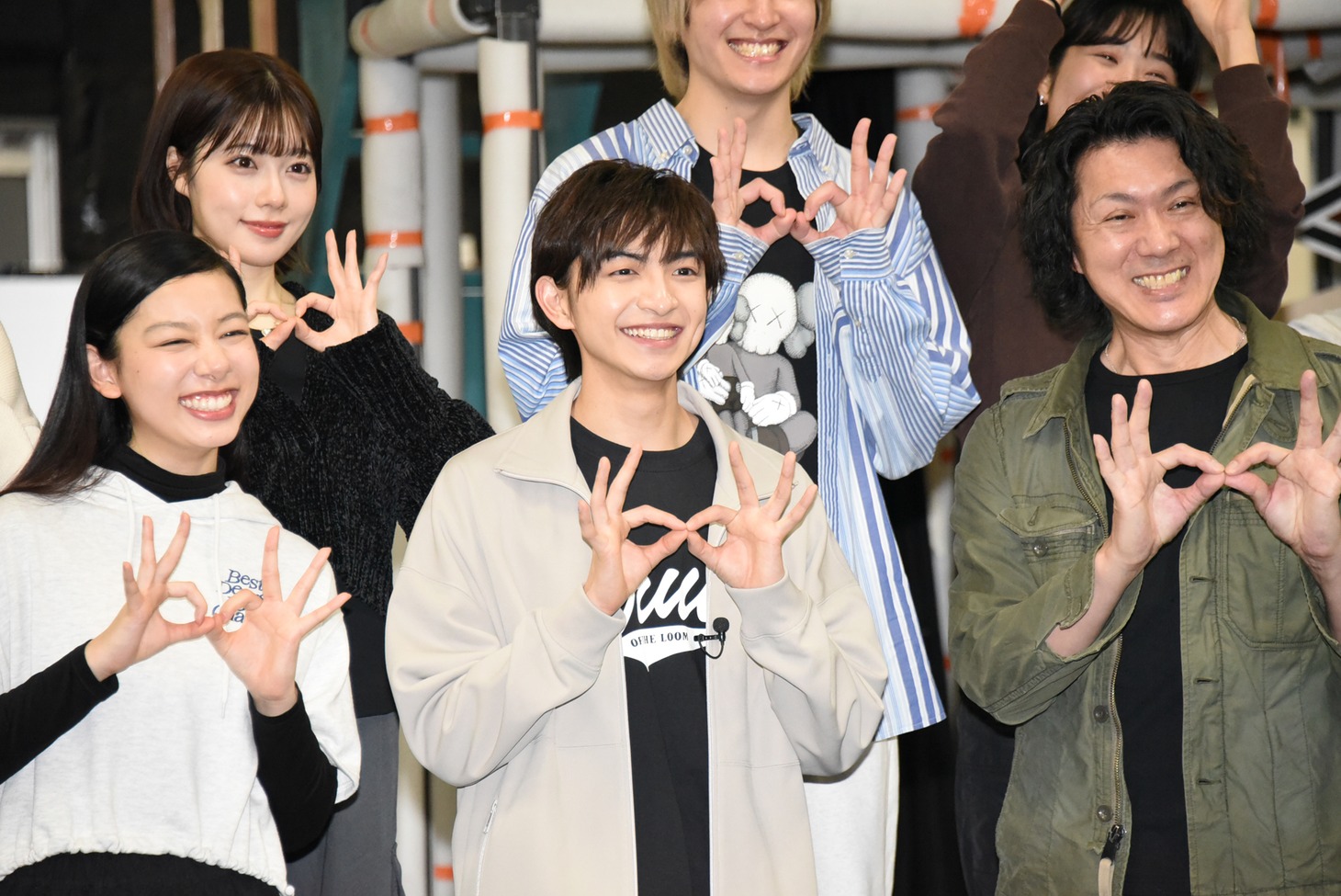 前列左から長澤樹、川崎皇輝、吉野圭吾。