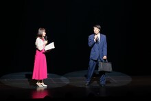 左からMBSテレビアナウンサーの前田春香、ヨーロッパ企画の石田剛太。