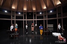 SPAC 演劇アカデミー稽古の様子。