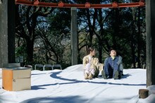 ルサンチカ 野外公演「更地」より。（Photo by manami tanaka）