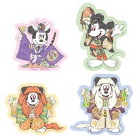 ディズニー / 歌舞伎 和紙風ダイカットステッカーセットのイメージ。
