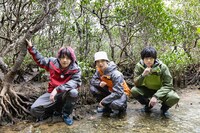 「沖縄編」より、左から廣野凌大、植田圭輔、荒牧慶彦。(c)フジテレビ