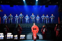 ニッポン放送開局70周年記念公演「鴨川ホルモー、ワンスモア」公開通し稽古より。