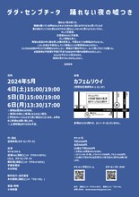 「ダダ・センプチータ『踊れない夜の嘘つき』」チラシ裏