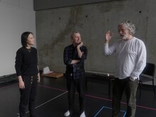 左から中谷美紀、ミハイル・バリシニコフ、フランソワ・ジラール。