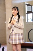 「トンカツロック」囲み取材より、山崎玲奈。（提供：松竹・グローブ座）