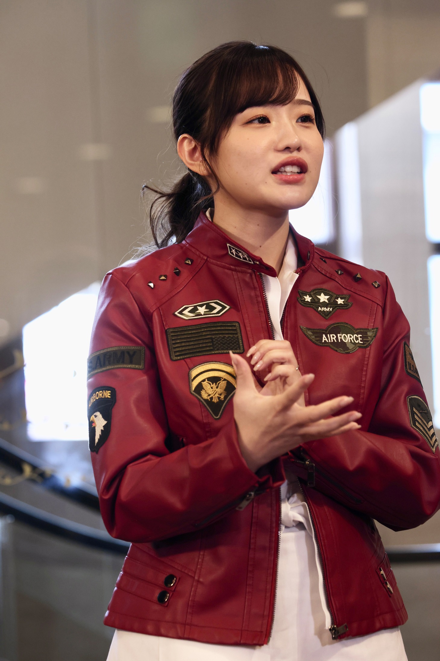 「トンカツロック」囲み取材より、森迫永依。（提供：松竹・グローブ座）