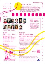 演劇企画カチョエペペ「飛行するクッキー&クリーム」チラシ裏