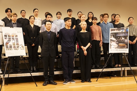 「Noism Company Niigata20周年記念公演『Amomentof』」記者発表の様子。