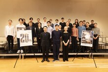 「Noism Company Niigata20周年記念公演『Amomentof』」記者発表の様子。