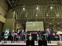 トークイベントの様子。