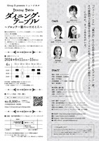 Group B presents「ダイニング・テーブル～ブロンテ一家のいたところ～」チラシ裏