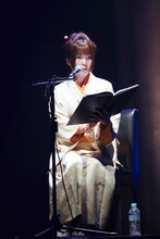 時代劇朗読劇「ひとごろし」より。かね役の野村香菜子。