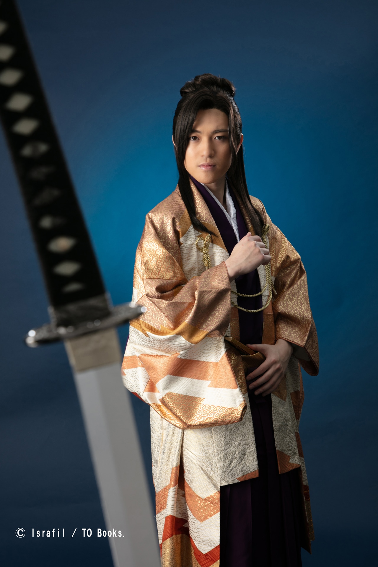 松村優扮する足利義輝（公方様）。