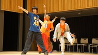 「劇団おぼんろ 第24回本公演『聖ダジュメリ曲芸団』」稽古場見学会の様子。