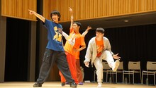「劇団おぼんろ 第24回本公演『聖ダジュメリ曲芸団』」稽古場見学会の様子。