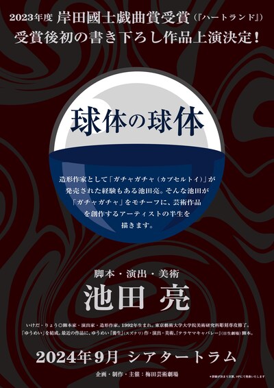 「球体の球体」仮チラシ
