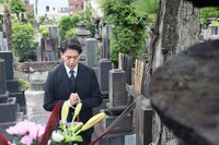 「六月博多座大歌舞伎」夜の部「東海道四谷怪談」の舞台安全成功祈願より、尾上右近。(c)博多座