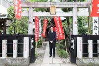 「六月博多座大歌舞伎」夜の部「東海道四谷怪談」の舞台安全成功祈願より、尾上右近。(c)博多座