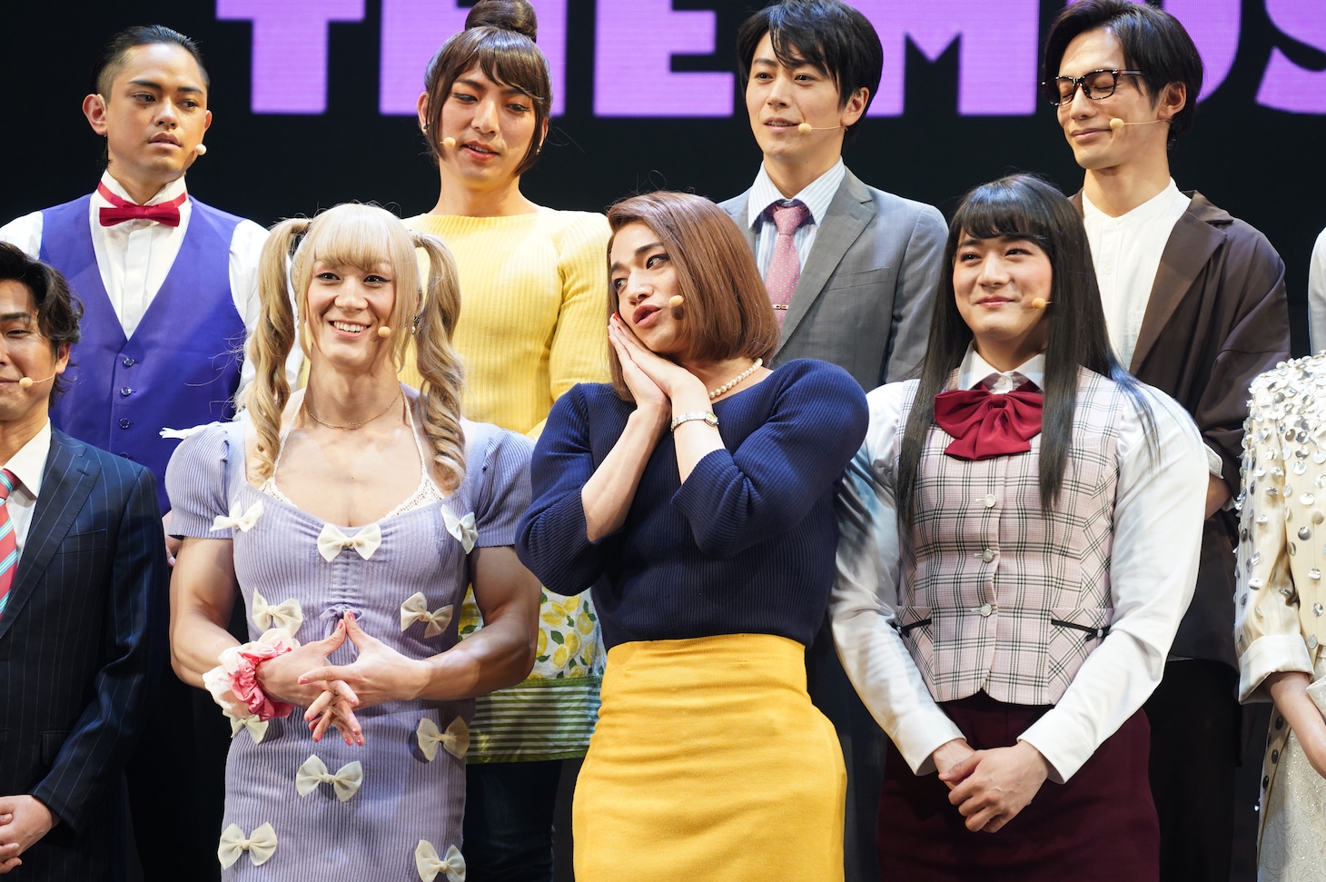 「女の友情と筋肉 THE MUSICAL -幸せの上腕二頭筋-」取材会より。