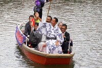 博多座開場二十五周年記念「六月博多座大歌舞伎」船乗り込みより。