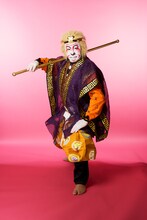 松本幸四郎扮する孫悟空。（撮影：永石勝）