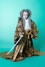 市川中車扮する松永弾正。（撮影：永石勝）