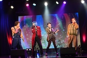 「ミュージカル『七色いんこ』」製作発表記者会見の様子。
