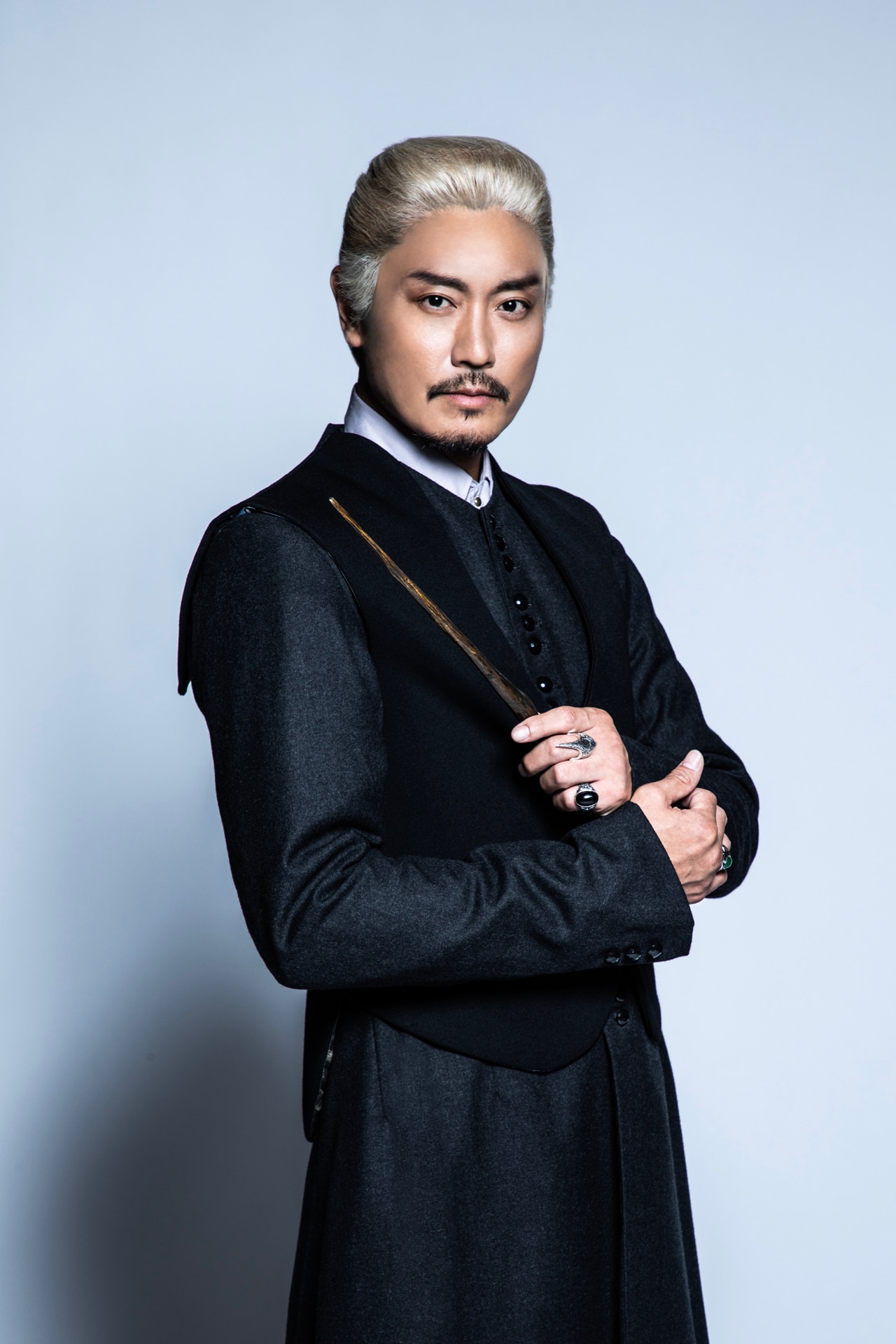 ドラコ・マルフォイ役の永井大。