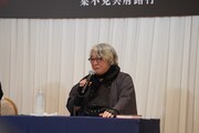 「八月納涼歌舞伎」第三部「『狐花』葉不見冥府路行」取材会より、京極夏彦。