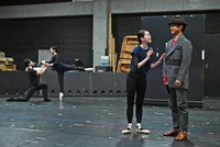 音楽劇「ライムライト」公開稽古の様子。