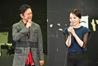 左から石丸幹二、朝月希和。