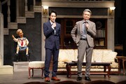 「SLEUTH / スルース」囲み取材より、左から戸塚祥太、升毅。