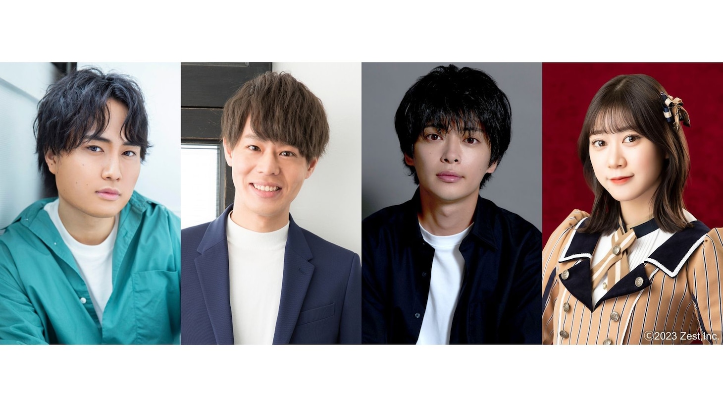 朗読劇「夢から醒めない夢を見よ。」14日公演の出演者。