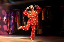 なかないで、毒きのこちゃん「ハオちゃんはデートです。」より。（撮影：赤坂久美）