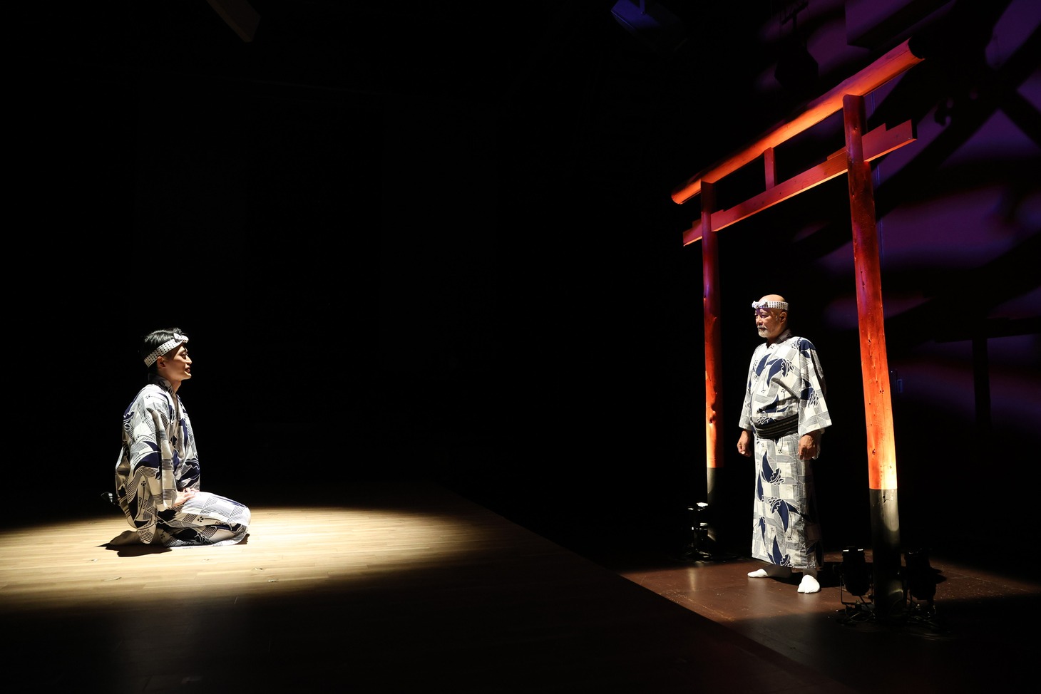 座・高円寺 夏の劇場13 日本劇作家協会プログラム あやめ十八番 第十六回公演「雑種 小夜の月」より。
