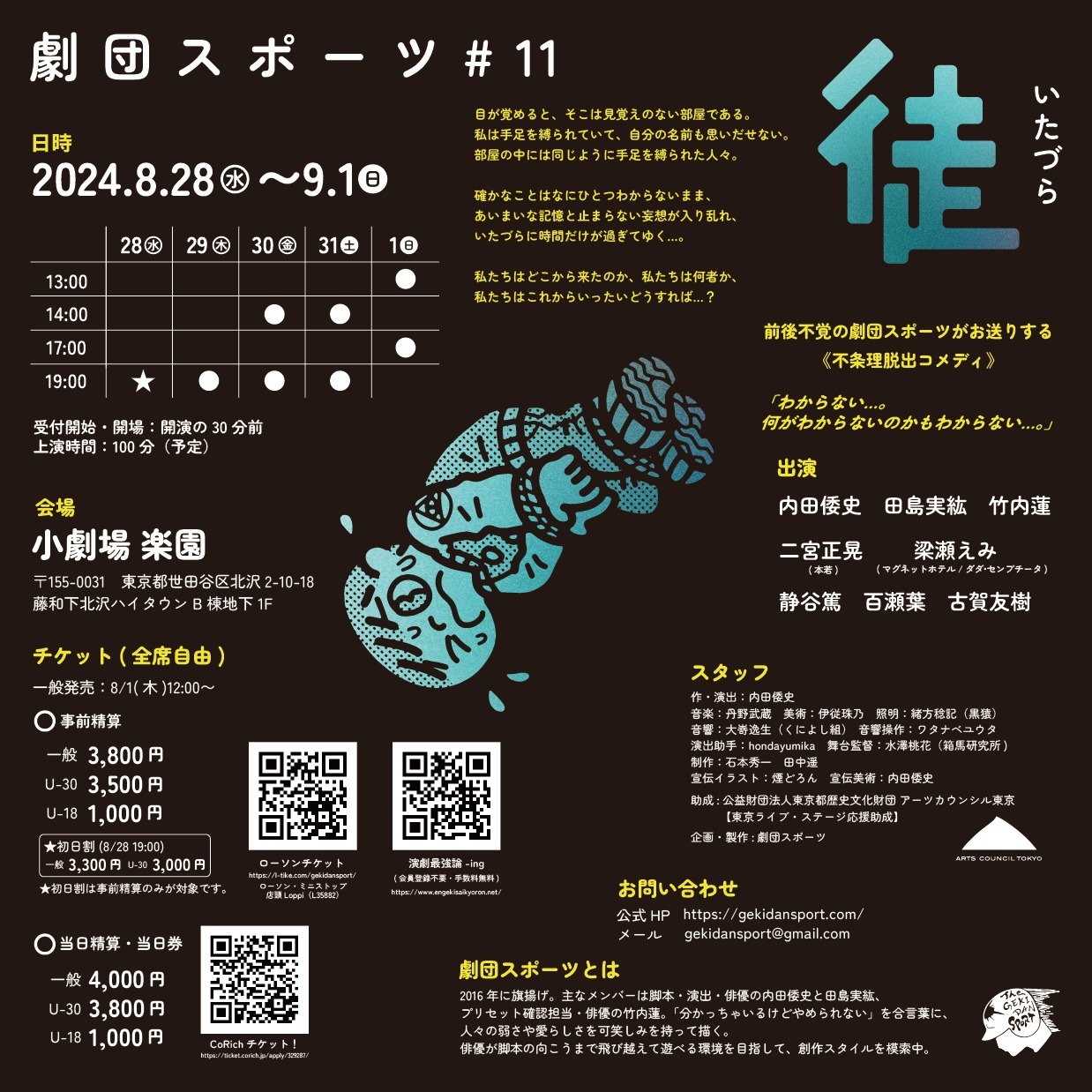 劇団スポーツ #11「徒」チラシ裏