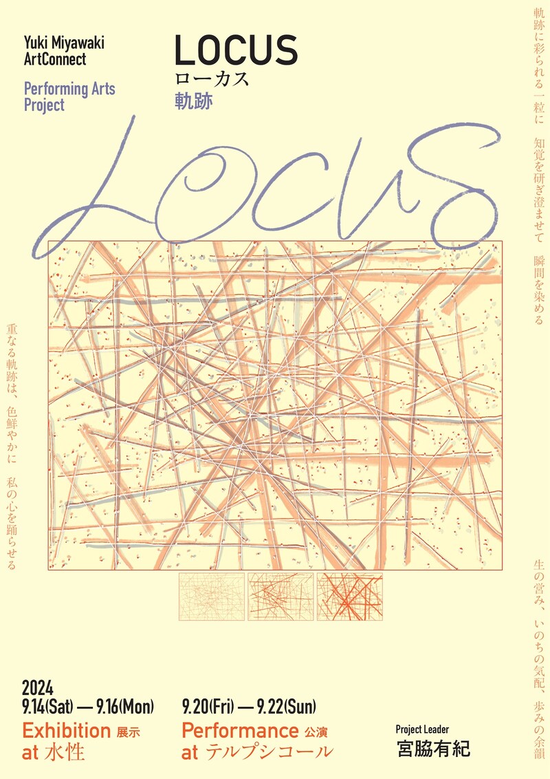 「Performing Arts Project『LOCUS』-軌跡-」チラシ表
