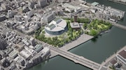 福岡市民ホールのイメージ。