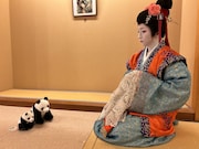 「玉蓮さん、こんにちは!」とあいさつにやってきた小さな2匹。