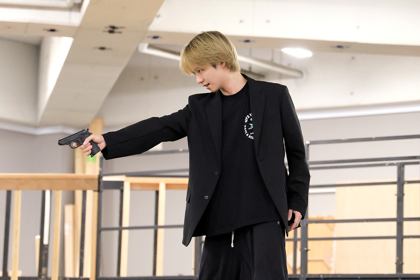 「甦夢THEATRE『黄金仮面―masque dore―』」稽古場の様子。（撮影：大塚浩史、星野絵美）