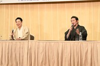 左から尾上菊之助、中村獅童。