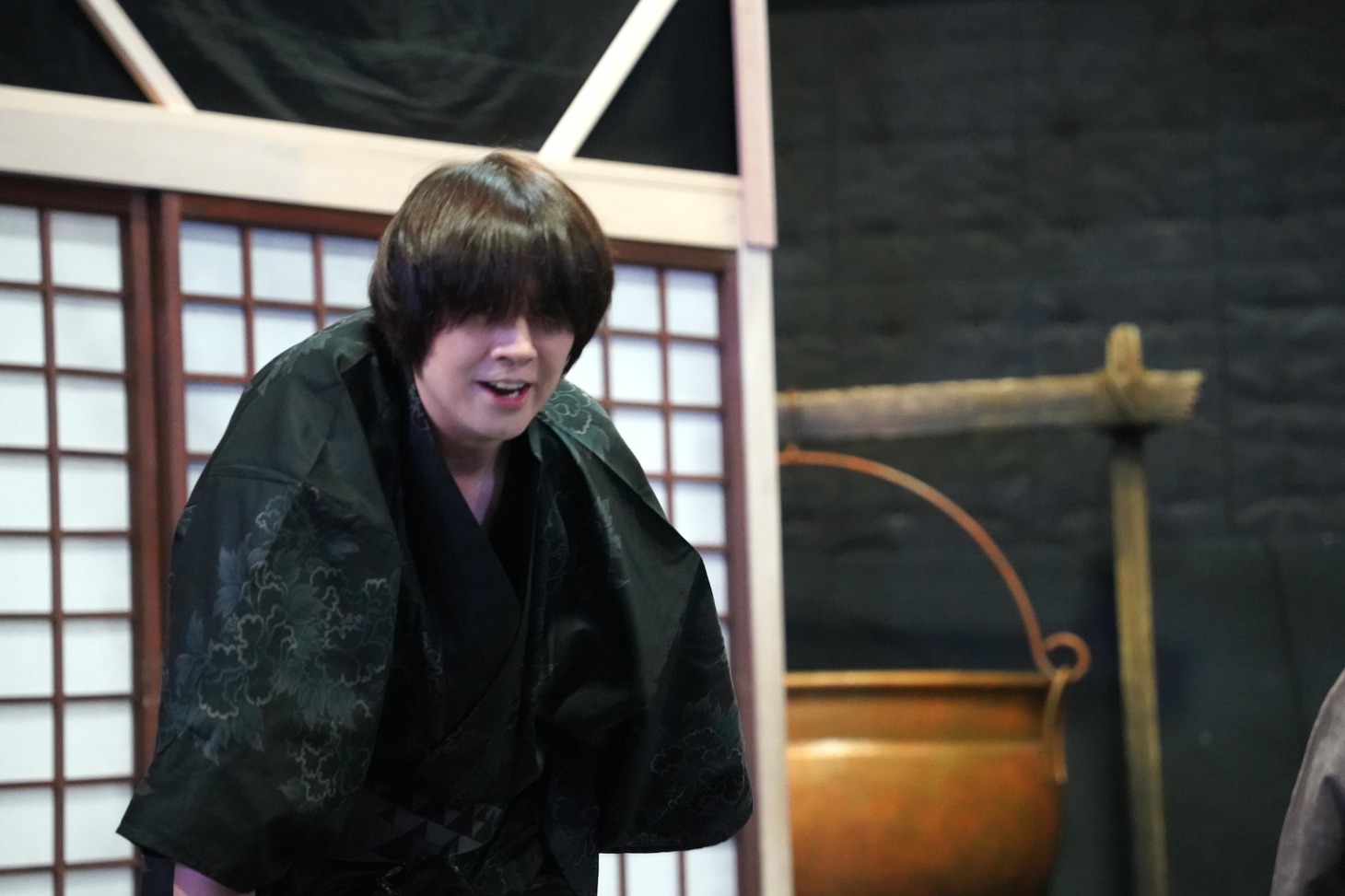 「天保十二年のシェイクスピア」稽古より、浦井健治演じる佐渡の三世次。