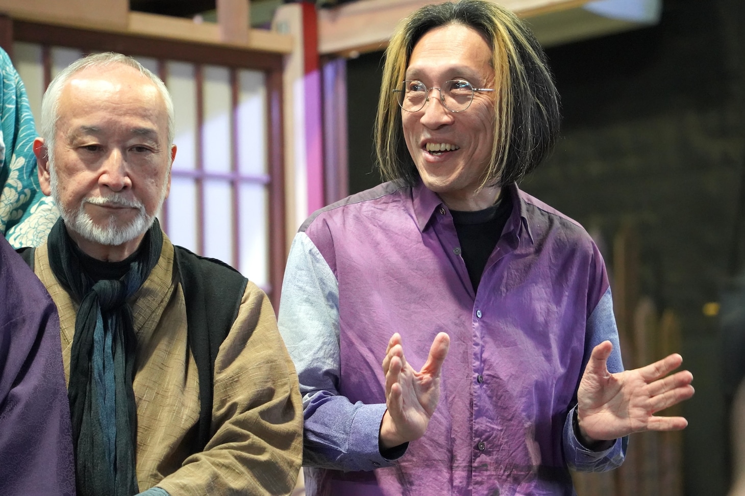 宮川彬良（右）。