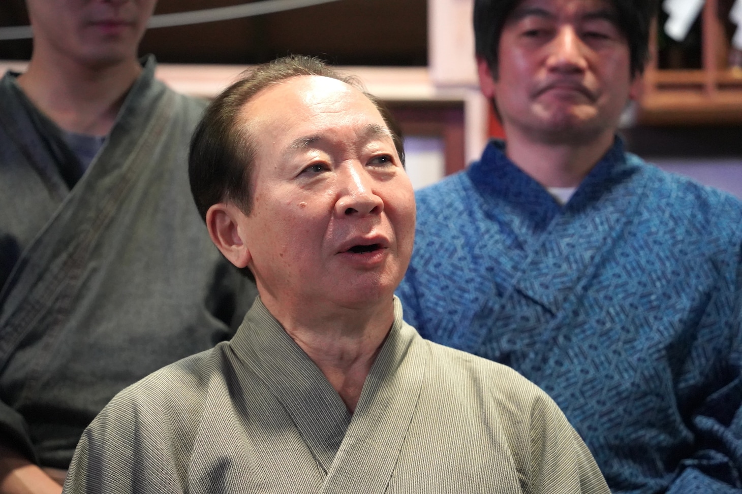 鰤の十兵衛役の中村梅雀。